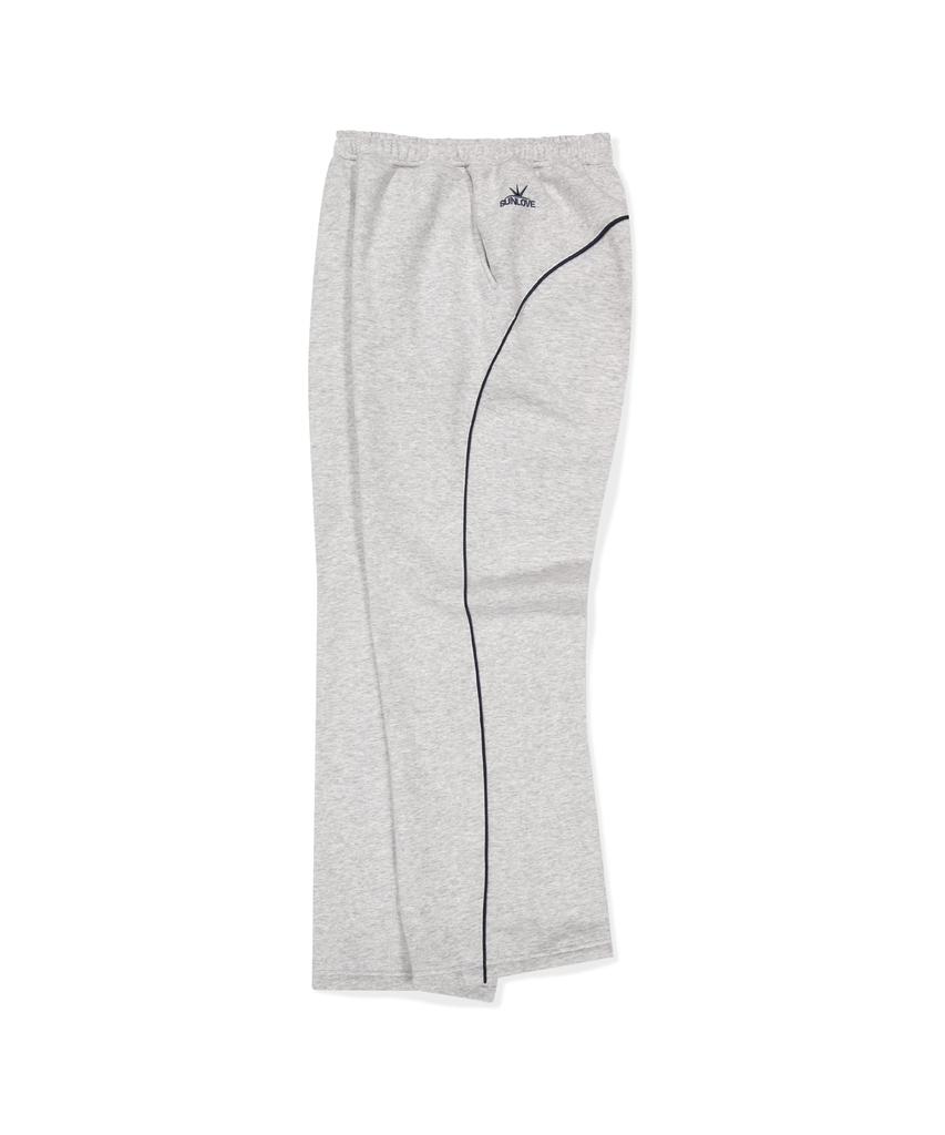 Sun Love Crescent Brushed Sweatpants Heather Gray