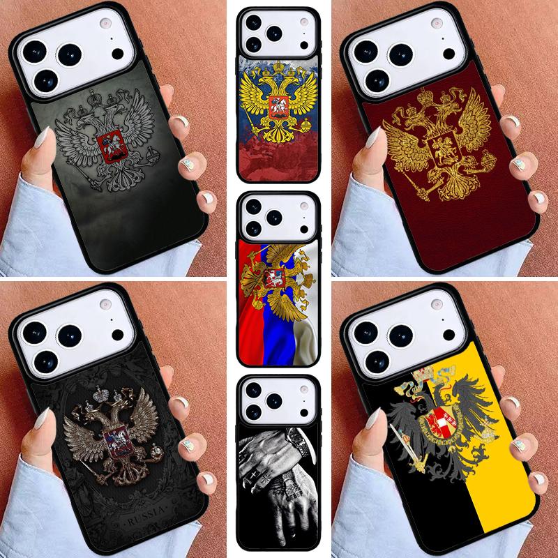 Russia Russian Coat Of Arms Phone Case for iPhone 17ProMax 12 13 14 15 16e 17 Pro Max Plus Air Cover