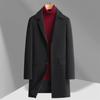 Autumn and Winter New Men's Woolen Coat Medium and Long Suit Collar Business Casual Thickened Woolen Coat Men's Coat