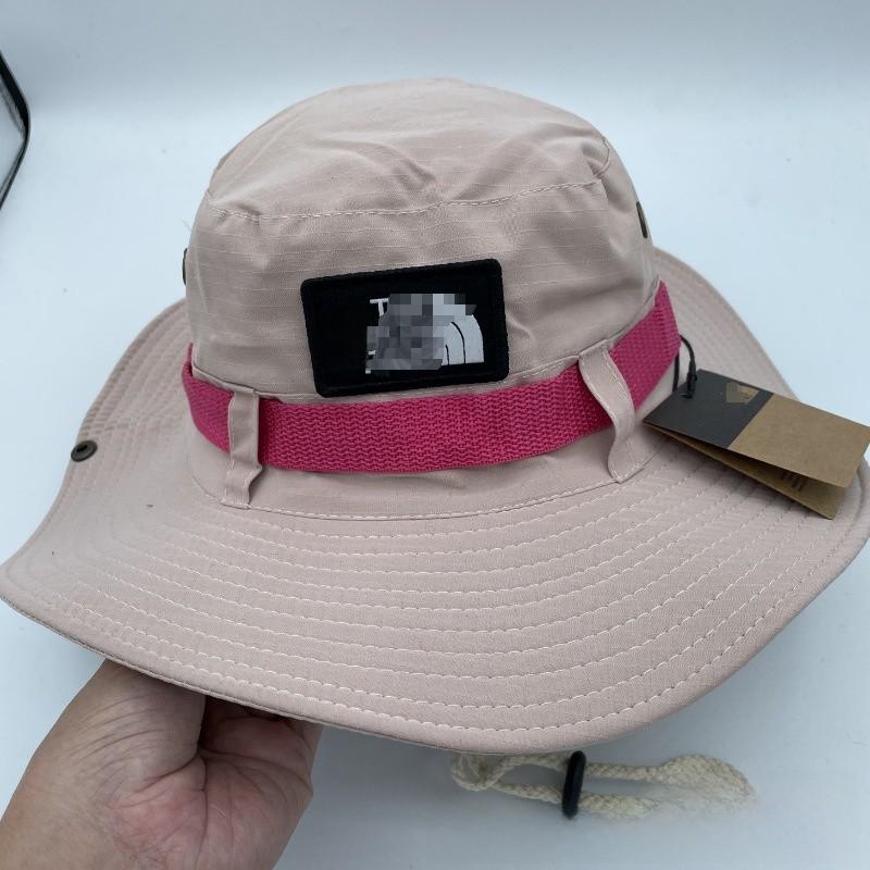 Letter Unisex Fisherman Hat Outdoor Wide Brim Sun Hat With Material Breathable