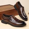 Fashion Leisure Walk Mens Business Casual Shoes Handmade Leather Loafers Rubber Bottom Oxford Footwear Classic Man Slip On Walking Shoes