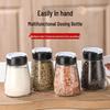 Rotating Barbecue Seasoning Bottle, Three-Hole, 120ml/170ml Transparent Thickened Spice Container