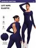Cross-Border Hot-Selling Moisture-Wicking Breathable Seamless Backless High-Elasticity Tight-Fit Yoga Jumpsuit
