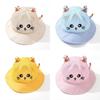 Cartoon Kids Summer Sun Hat With Large Brim And Breathable Polyester For Outdoor Play