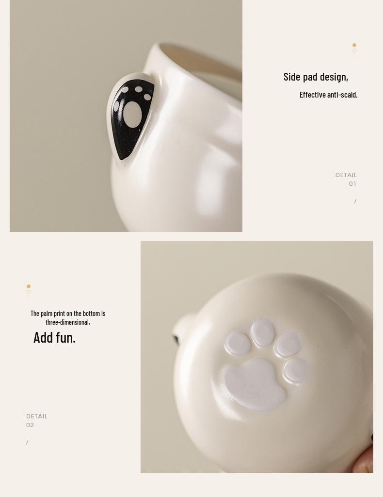 Ru Ware Panda Travel Tea Set: Portable Outdoor Kung Fu Set with One Pot and Three Cups