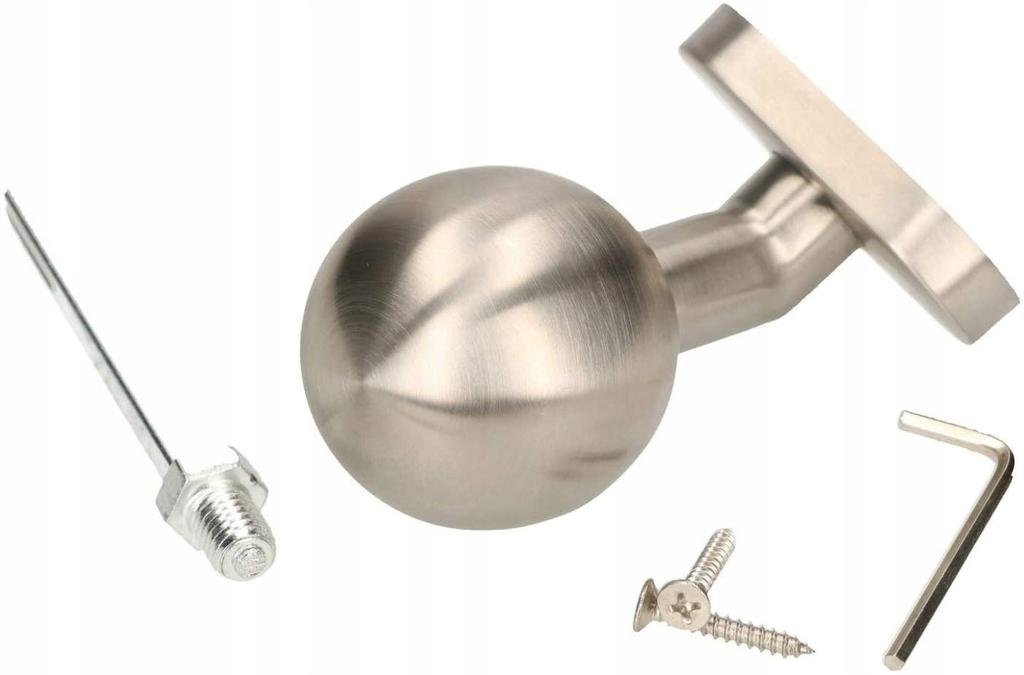 Fixed INOX Knob, Oval, Bent