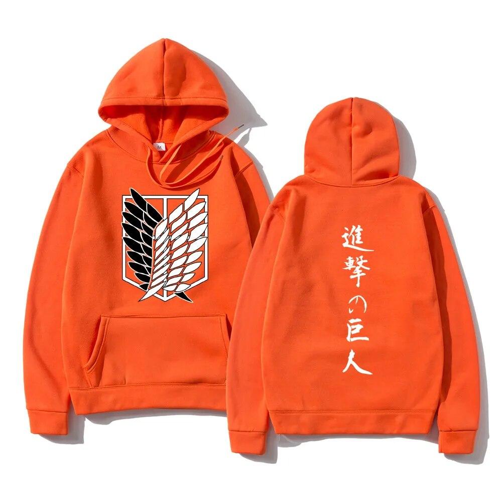 Attack on Titan Hanorace de modă unisex Hanorace cu glugă cu glugă unisex Anime japonez Pulovere Topuri Shingeki No Kyojin Haine cu glugă unisex
