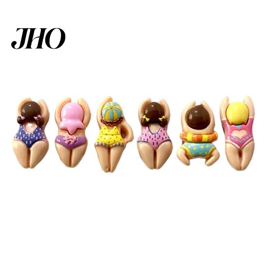Magnetic Fridge Decoration 6/11Pcs 3D Swimming Figure Refrigerator Magnet, Cartoon Bikini Women Magnet Decorative Home Kitchen Office Whiteboard