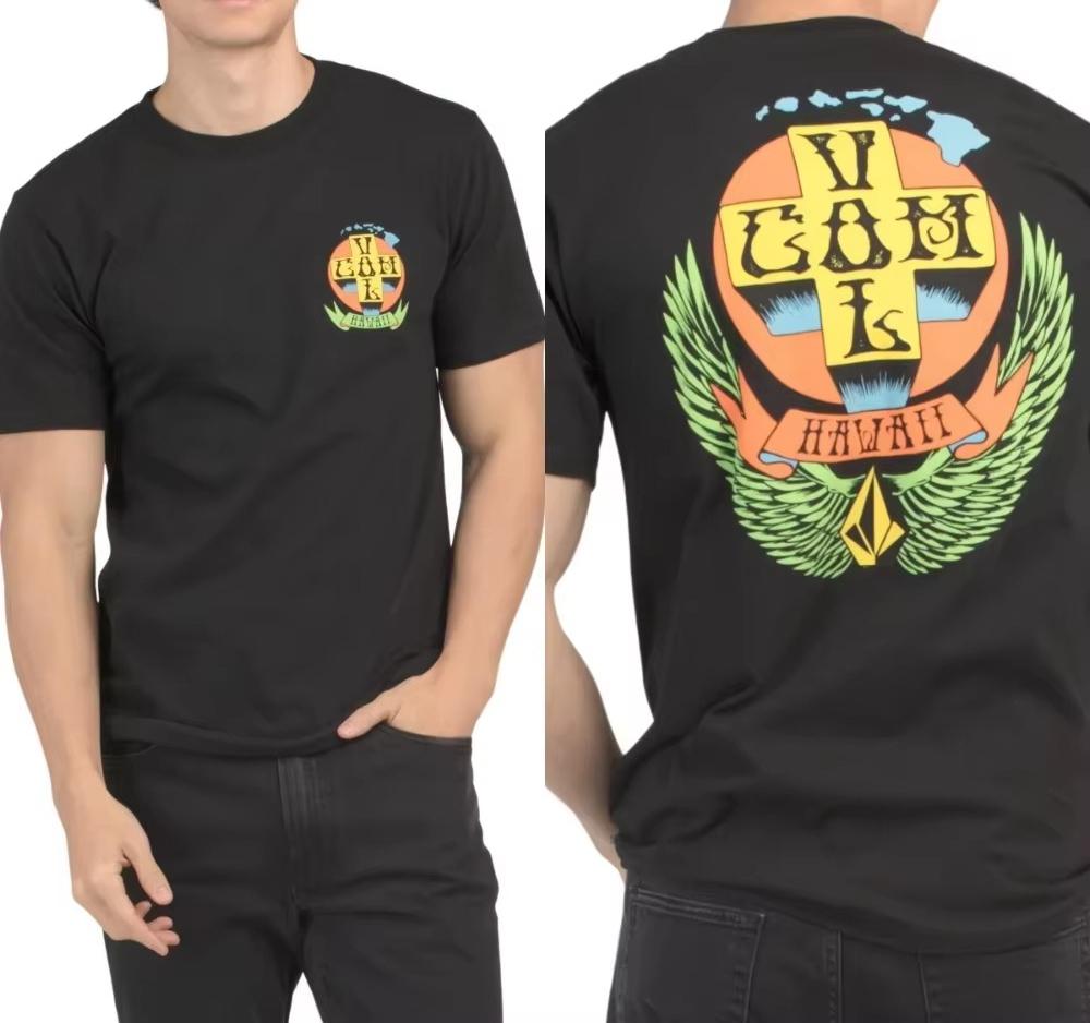 new T-shirt Pour Hommes T-shirt Décontracté En Coton T-shirt À Manches Courtes Et Col Rond Pour Femmes Confort De Vacances