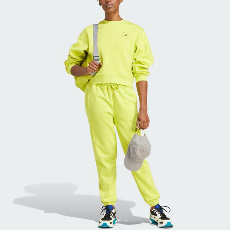 Adidas By Stella McCartney Sportswear Cropped Sweatshirt Women Green IJ0591