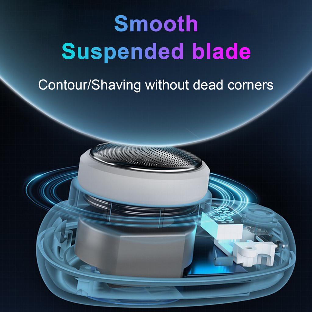 Ανδρική ηλεκτρική ξυριστική μηχανή Φορητή κουρευτική για γένια Επαναφορτιζόμενη ξυριστική μηχανή ξυρίσματος με ψηφιακή μπαταρία