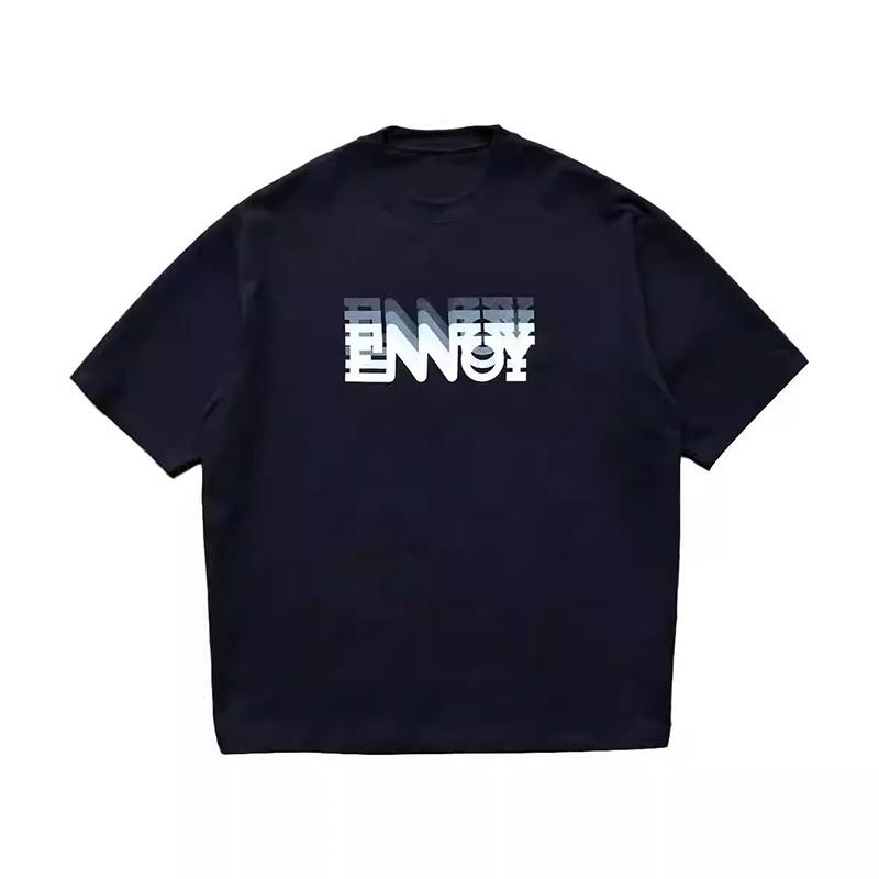 THE ENNOY PROFESSIONAL Japonský styl Letní Jednoduché Volné Bavlněné tričko Top Ženy muži Potisk písmen Harajuku Ležérní trička