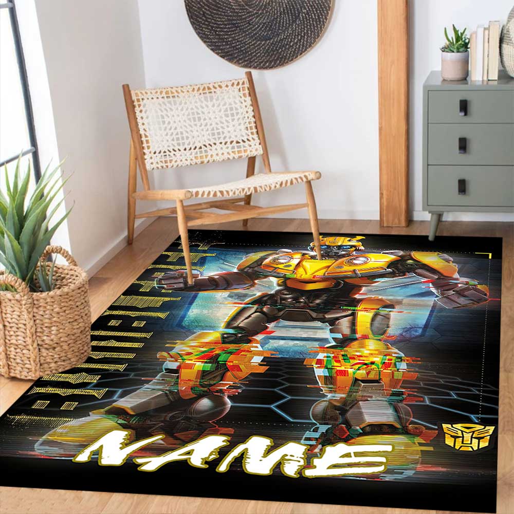 Transformers Fans (3) Customize your name rug, office chair cushion, home bedroom living room gift.