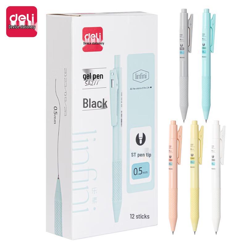 Deli SA277 Lesu Retractable Quick-Dry Gel Pen