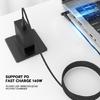 28V 5A 140W Type C to DC5.5x2.1mm 5.5x2.5mm Male Power Cable PD Charger Braided