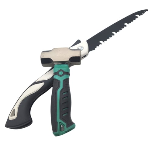 UTST Short Hammer, Mini Short Nail Hammer, Hammer for Carpenters, Nail Hammer, Small Hammer, Nail Puller (B + Saw)