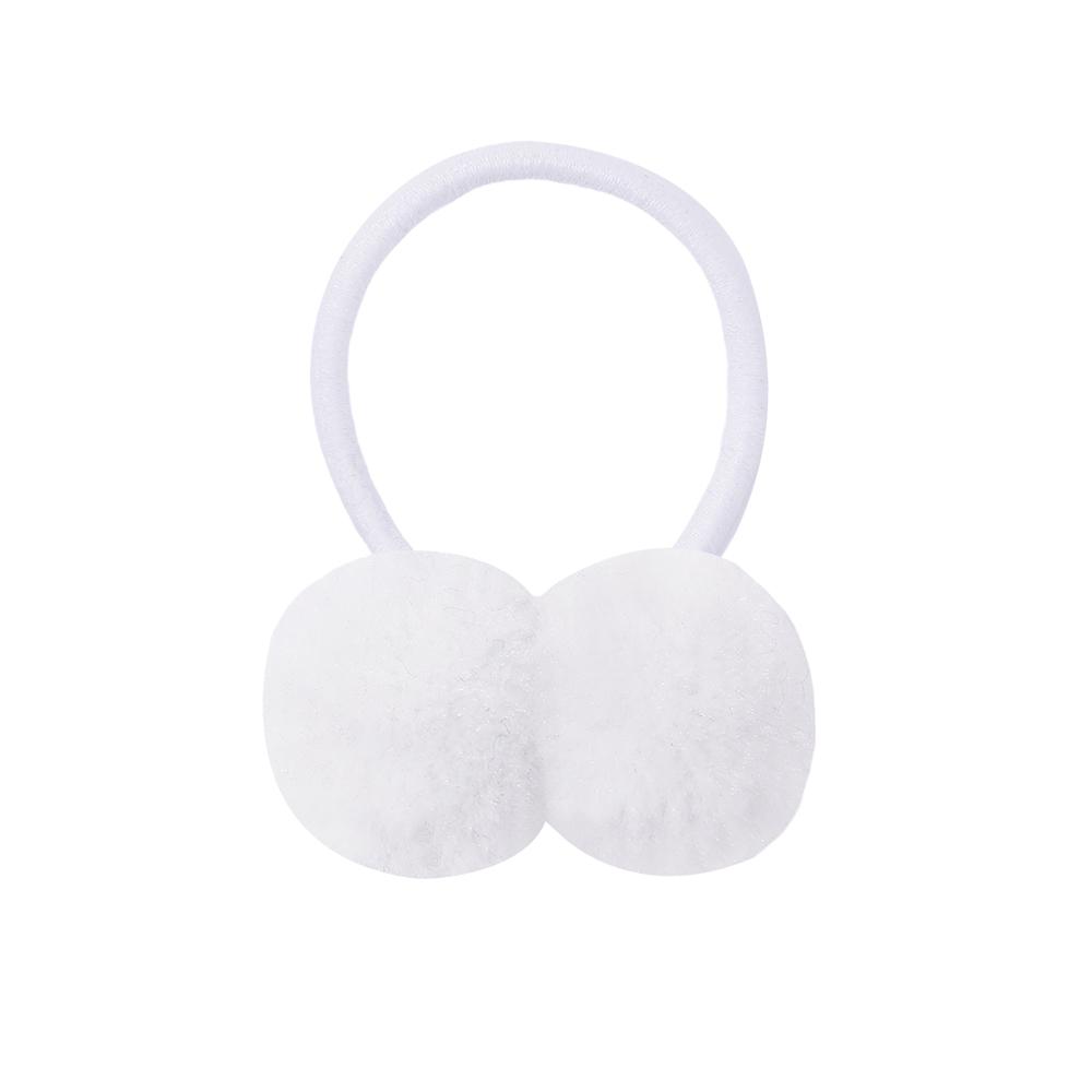 2/6/10Pcs Girls Scrunchies Double Plush Ball Hair Bands Set For Baby Kids Bobbles Elastic Hair Ropes Hair Accessories