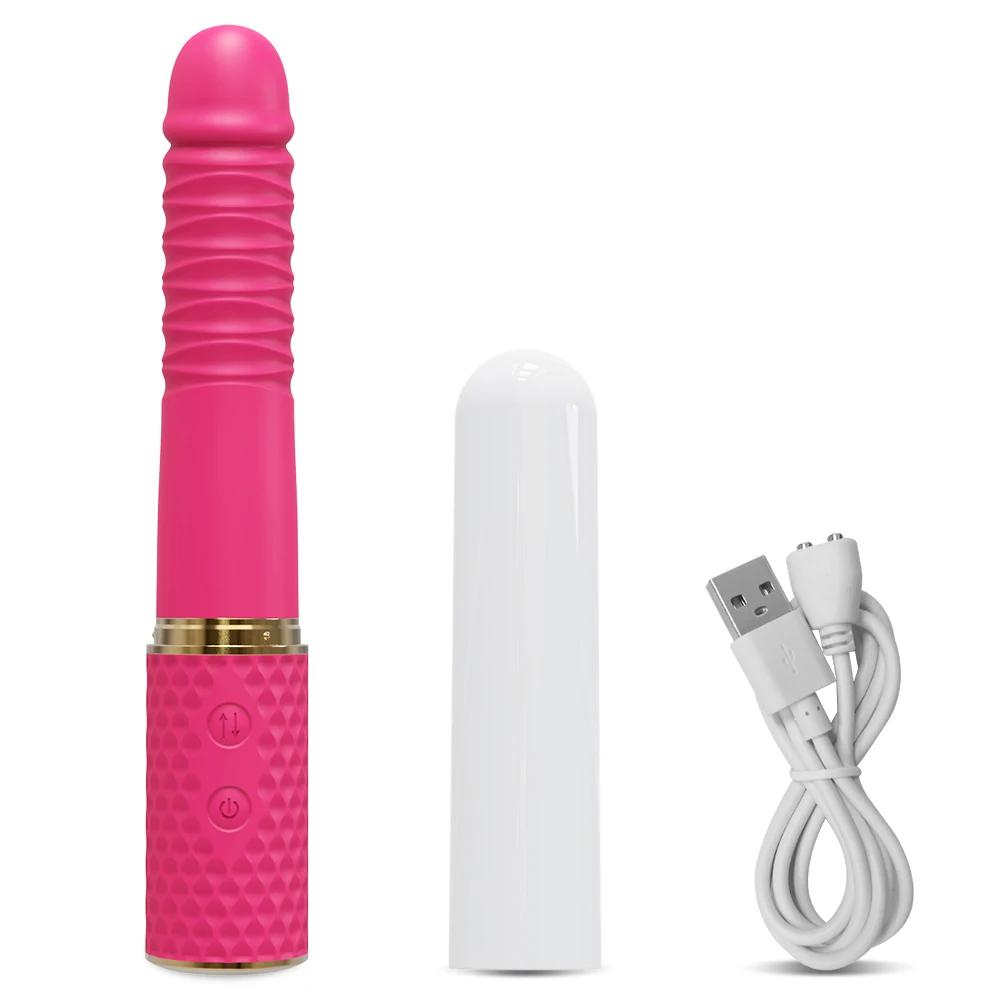 Automatic Thrusting Dildo Vibrator G Spot Clitoris Stimulation  Anal Vaginal Massage Vibrating Sex Toy for Women Adult Goods