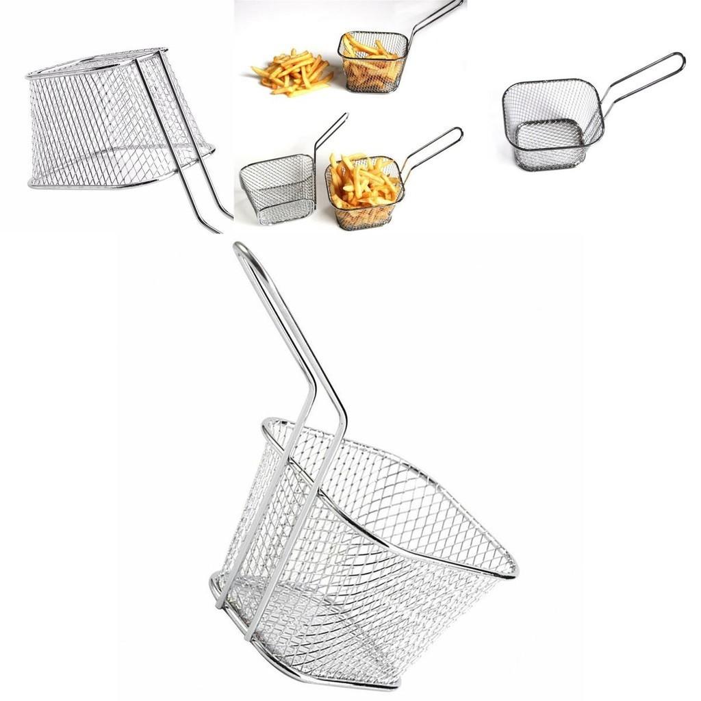 Mini Fryer Basket For Perfectly Crispy French Fries Fried Chicken Durable Easy To Clean