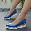 Fashion Comemore New Style Woven Hemp Rope Platform Women Single Shoes Casual Slip On Pointed Toe Wedge High Heels Pumps Shoes for Women