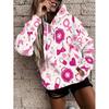 Womens Oversized Hooded Sweatshirt With Botanical Cartoon Print Loose Fit Comfortable Casual Top 2025