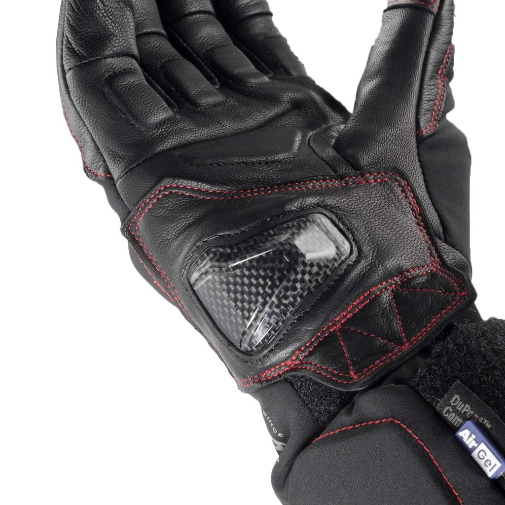 KOMINE AIRGEL Protect Winter Motorcycle Size L Waterproof and CE Stretch Carbon for and Winter Gloves, Black, (GK-828 1273), Cold-Resistant,