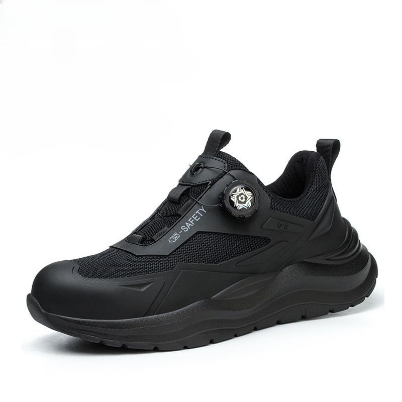 

Мужская защитная обувь 10 кВ Изолированная защитная обувь Устойчивая к проколам Нескользящие кроссовки со стальным подноском Защита от ударов Защита от проколов 46 чёрный