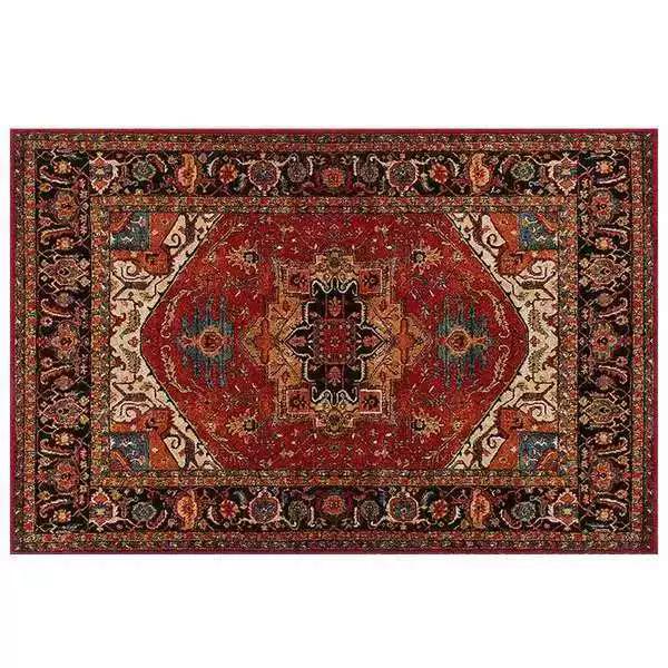 Retro Ethnic Carpets Turkish Persian Rug for Living Room Bedside Bedroom Vintage Floor Mat Entrance Doormat Carpet Large Rug