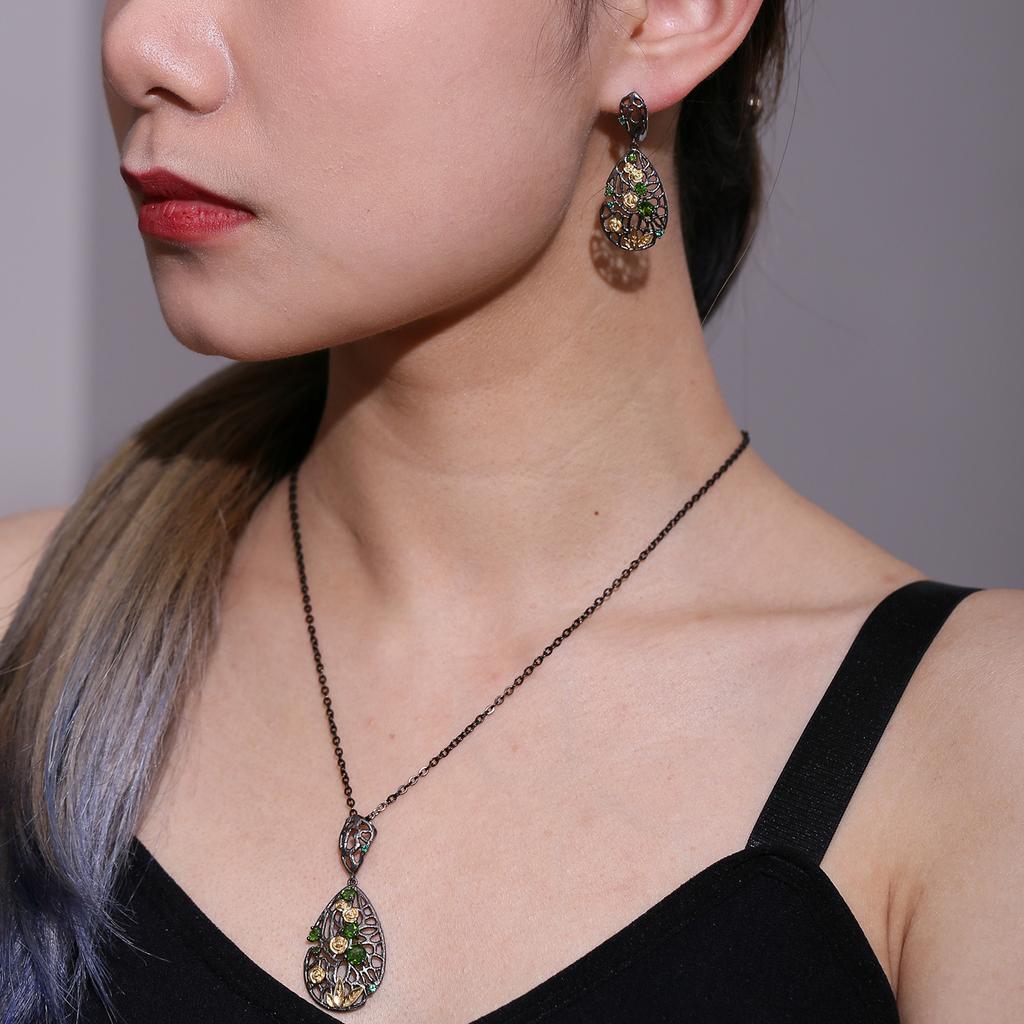 Gentle Wind Rose Appointment Earrings Natural Colorful Treasures Retro Classic Elegant S925 Sterling Silver Jewelry Niche Original Design Earrings