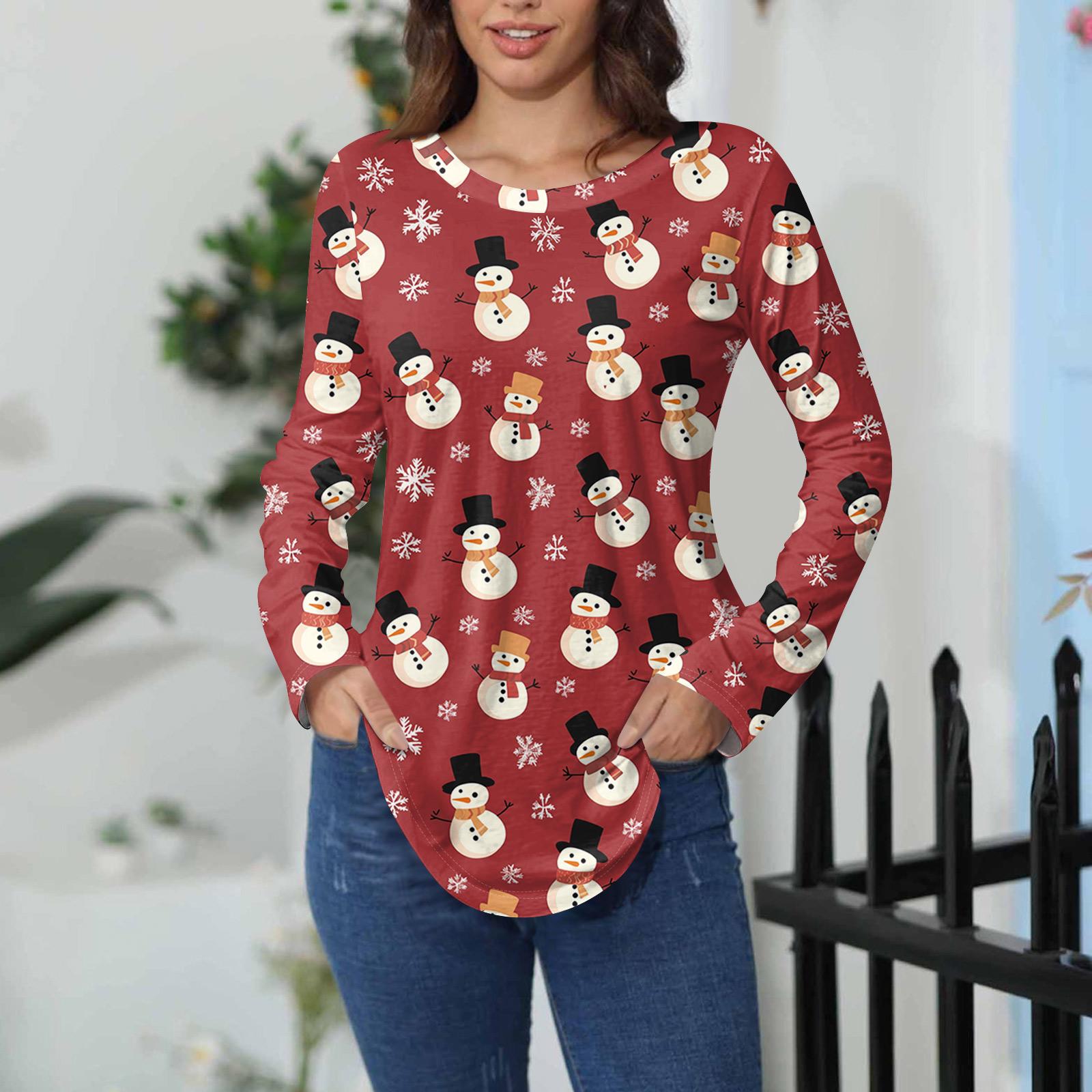 

Футболки женские осенние повседневные рубашки с длинным рукавом толстовка винтажный графический принт топ пуловер ко Дню святого Валентина XL