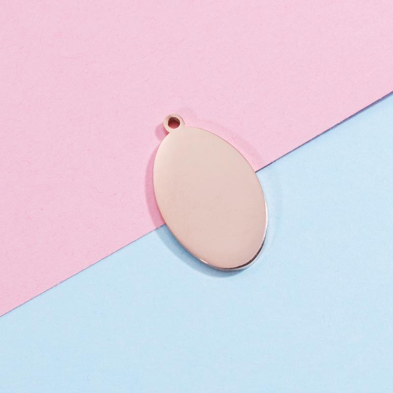 

Геометрическое овальное зеркало из нержавеющей стали для DIY ювелирных изделий розового золота