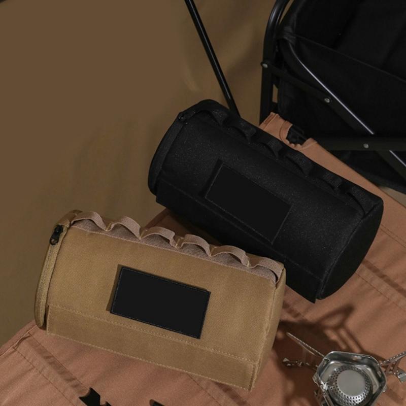 Bolsas para Papel Higiénico Bolsa de Almacenamiento de Papel Textura de Lona Impermeable y Anillas en D Multiusos Accesorios Adecuadas para Acampar