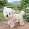 Warm Four-Legged Dog Pajamas Cartoon Printed Dog Home Clothing Pet Casual Wear  Belly Protection