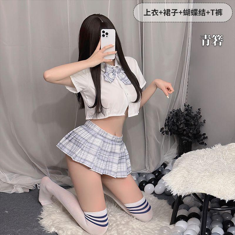 Fun pleated skirt underwear female sexy jk uniform seduction passion suit pure cute student skirt generation