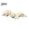 Exquisite Animal Sculpture for Car 2Pcs Sleeping Resin Dog Figurine Cute Puppy Dashboard Decor Mini Home Women Calming Statue Desk Gift Lovers