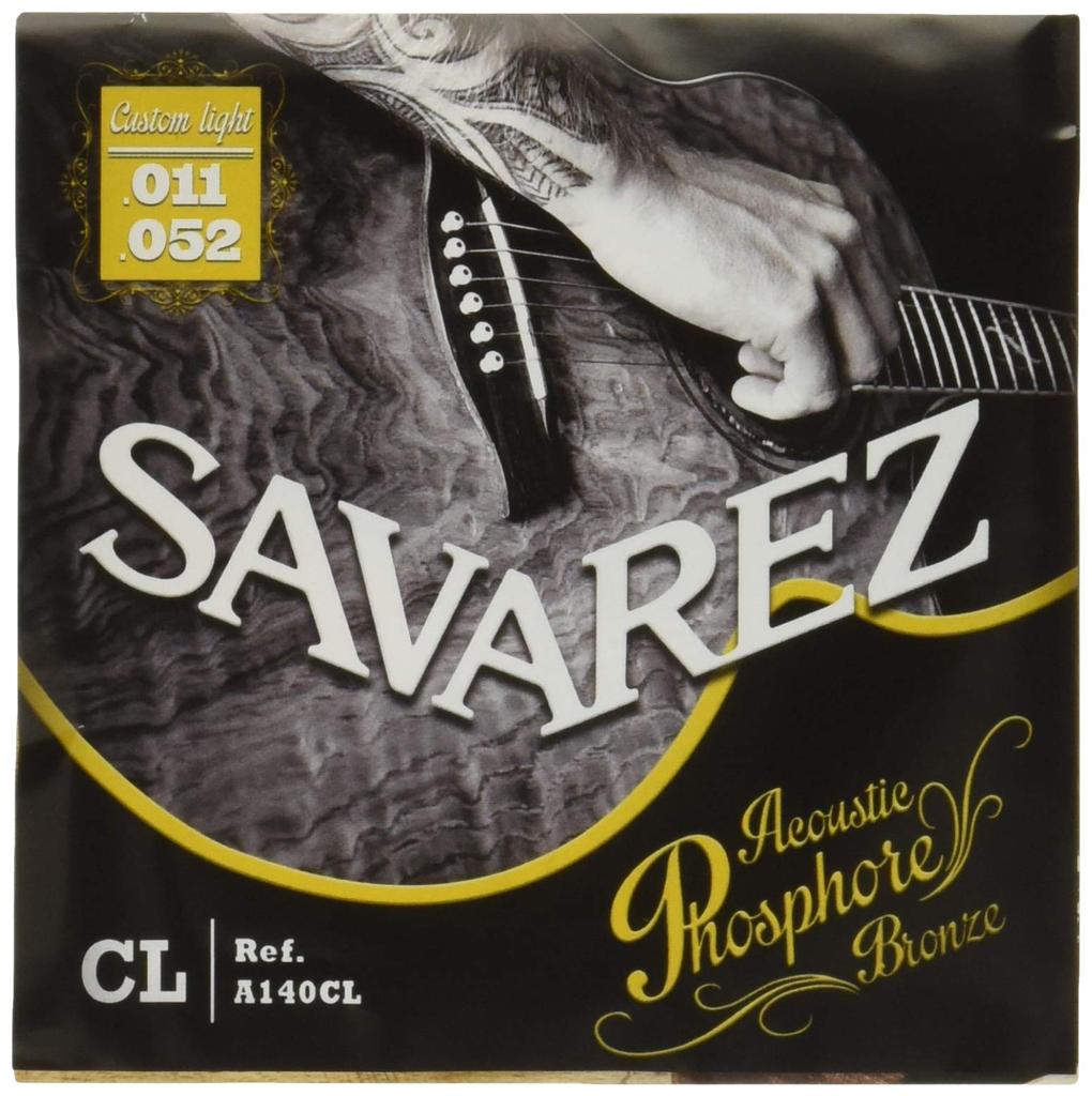 SAVAREZ  A140CL Phosphore Bronze CL Custom Light 11-52 Acoustic Guitar Strings
