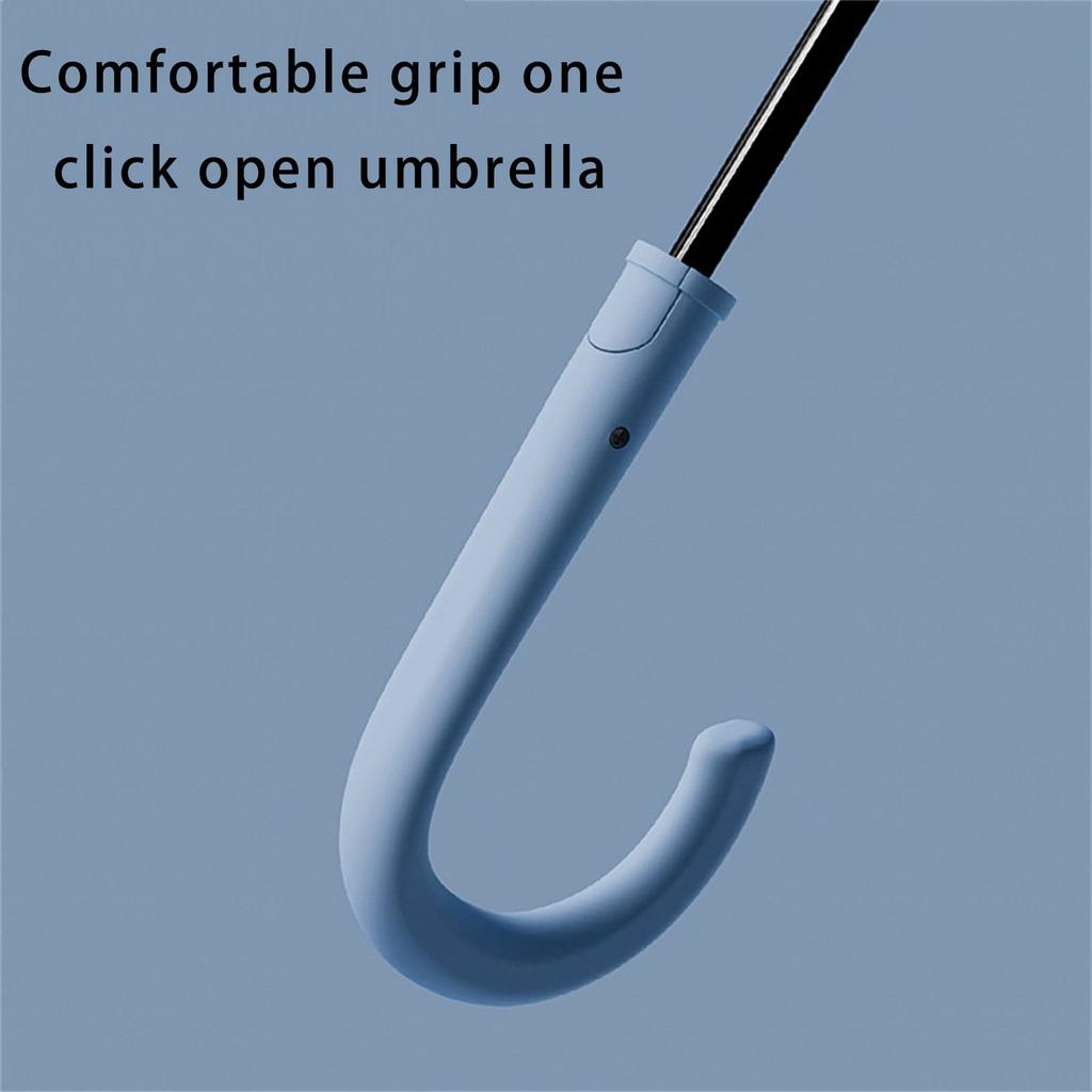 Rain Umbrella Automatic Open with Reflective Trim for Safe Night Walking and Durable Wind Resistant Design