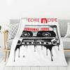 Custom Sofa Fleece Depeche Cool Mode Heavy Metal Rock Band Throw Blanket Warm Flannel Blankets for Bedroom Home Sofa Quilt