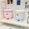 Big Eyes Cartoon Desktop Trash Can Home Desktop Mini Storage Bins