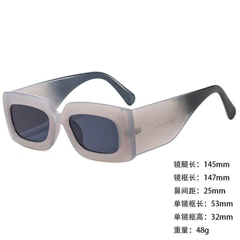 Foreign Trade Sunglasses Wide Legs Big Frame Vgo88 Men'S And Women'S Jelly Color Personalized Uv400 Sunglasses
