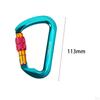 30kN Carabiner Clip, D Shaped Aluminum Alloy Sturdy, Carabiners Hook for Rappelling Backpacking