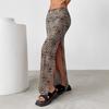 Women's New Stitched Sexy Slit High Waist Leopard Print Hip Cover Skirt