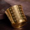 1Pcs 6cm Brass Tea Cup Auspicious Baifu Cup New Tea Mug Cornucopia  Desktop Ornament