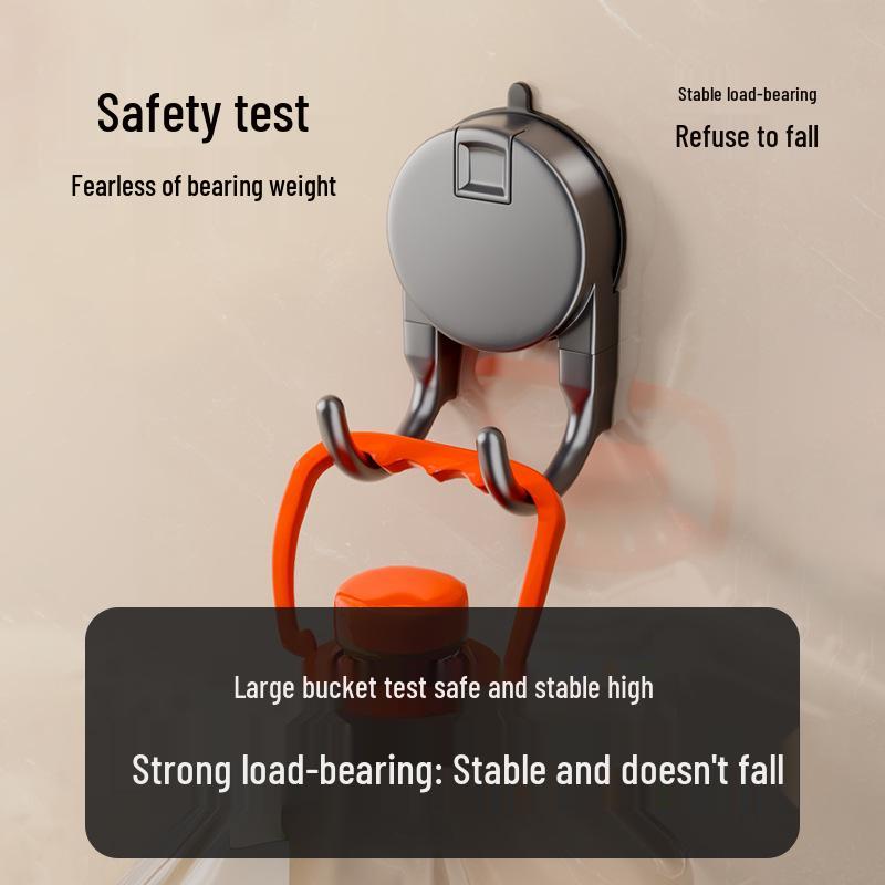 Suction Cup No-Drill Multi-functional Tissue Holder & Strong Adhesive Hook for Kitchen/Bathroom