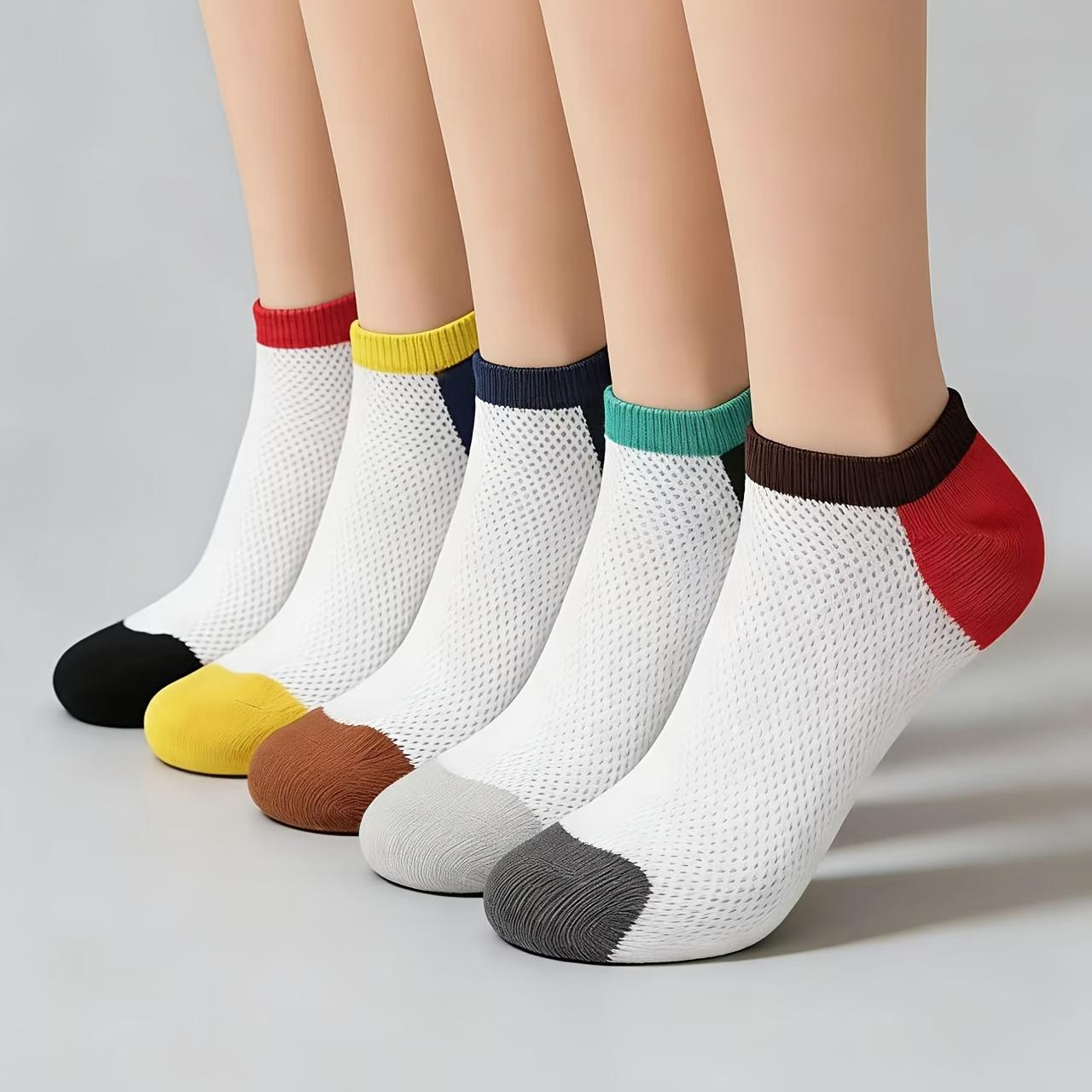 10Pairs Kids Cotton Mesh Socks Breathable Thin Summer Invisible Boat Socks for Boys Girls 2-5Y/12.98-14.99cm