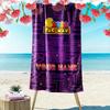 Name Custom PACMAN Print Beach Towel, Large Soft Quick Dry Towel for Beach Camping Swimming