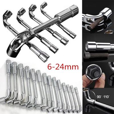 6-10mm Multi-functional L Type Pipe Wrench Hand Tools Polishing Torque Socket Wrenches Repair Tool
