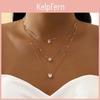 Pendant Necklace Zircon For Trendy Women Multilayer Chain Choker Fashion Female Party Shiny Jewelry Gift