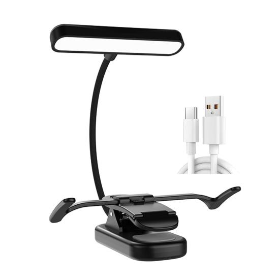 Music Stand Light Rechargeable Clip Piano Lamp Portable LED Reading Lamp for Musician Piano Player Kids