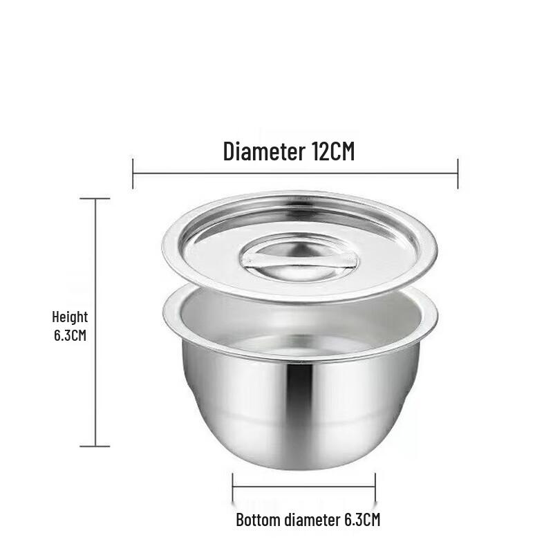304 Stainless Steel Steaming Bowls with Lids